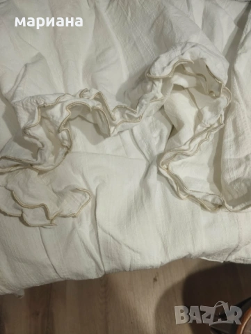 Памучна кенарена риза дамска, към носия, снимка 5 - Рокли - 52848835