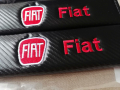***ТОП*** качествени черен карбон кожа калъфи протектори за колан марка Фиат Fiat, снимка 6