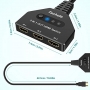 Techole 3-портов 4К HDMI сплитер, 3xHDMI(f)- HDMI(m), 3 входа-1изход, , снимка 2