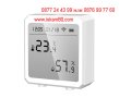 Смарт датчик за температура и влажност, с час и дата | Сензор за температура и влага - КОД 3993
