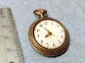 Стар ШВЕЙЦАРСКИ СРЕБЪРЕН ДЖОБЕН ЧАСОВНИК 8 РУБИНА СРЕБРО 800 с ПОЗЛАТА СТИЛНО ОРНАМЕНТИРАН 48398, снимка 7