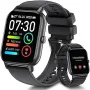 Нов Смарт часовник 1,83 инча за мъже, жени Фитнес тракер Подарък, снимка 1