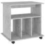 vidaXL Подвижен шкаф, бетонно сив, 60x45x60 см, ПДЧ(SKU:808480
