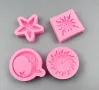 Слънце луна звезда 4 вида силиконов молд форма фондан шоколад гипс декор, снимка 6