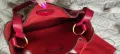 Червена чанта от естествена кожа , снимка 5
