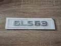 сребрист надпис Mercedes Benz GLS 63, снимка 1