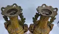 чифт2бр Франция 1800-те/33см-5кг/стари френски фигурални пиедестални вази/ЦАМ-мрамор, снимка 10