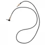 AUX кабел 1 m с 3.5 mm жакове и Г-образен конектор, снимка 2