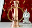 Медна кана за вино,битов релеф,чиста червена мед. , снимка 1