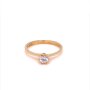 Златен дамски пръстен 1,56гр. размер:55 14кр. проба:585 модел:17629-4, снимка 1 - Пръстени - 42182054