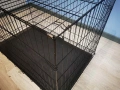 121x74x82cм XXL голяма метална сгъваема клетка за куче за транспорт или стационар, снимка 3