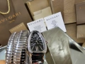 BVLGARI Serpenti Tubogas Snake Silver Black Diamonds Дамски Часовник, снимка 9