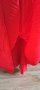 Червена солей, плисирана рокля Л ХЛ размер , снимка 7
