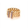 Златен дамски пръстен Tiffany 3,81гр. размер:58 14кр. проба:585 модел:16391-5, снимка 2