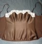 75В лъскав кафяв сатенен корсет , снимка 17