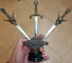 Бронзов сувенир с мечове , снимка 7