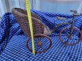 Антикварен велосипед рикша за кукли, снимка 8