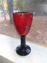 Гоблет чаша за вино глазирана немска керамика 