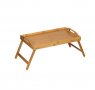 Помощна маса с крачета, Сгъваема бамбук, поднос за легло, 50см, снимка 1 - Маси - 39920912