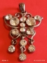 SWAROVSKI сребриста висулка с декоративни кристали 52209, снимка 2