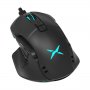Мишка Безжична и USB Геймърска Delux M629DB PMW3325 5000dpi 7btns RGB подсветка Черна, снимка 1 - Клавиатури и мишки - 39066028
