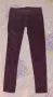 Дамски джинси в лилаво и черно, XS, ниска талия, тип цигара, снимка 3