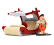 Метални колички: The Flintstones – Flintmobile с фигура на Фред Флинтстоун, метален модел, снимка 1