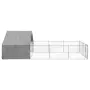 vidaXL Открита кучешка колиба с бягаща пътека 7x3x1,9 m, снимка 4