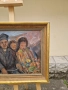 Майсторска антикварна авторска картина масло върху платно , снимка 4
