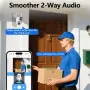 Smart Двойна Wi-Fi Камера с Две Лещи – Българско Меню! Нощно виждане, снимка 5