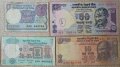 Лот 4 индийски банкноти, снимка 1 - Нумизматика и бонистика - 39452002