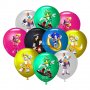 10бр Балони Супер Соник, Super Sonic baloons, парти украса за рожден ден, снимка 1 - Надуваеми играчки - 39804949