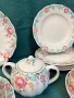 Руски порцелан-сервиз за чай Божури или Утренний на ЛФЗ Ломоносов, снимка 3