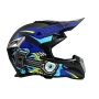 Каска за ендуро крос атв , Размер S, Matt Black/Blue - 721387, снимка 2