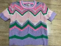 Плетен, цветен пуловер, нов, снимка 3