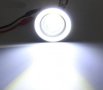 Комплект кръгли 6,4 см LED ЛЕД халогени Лупа с анг.очи за вграждане, снимка 4