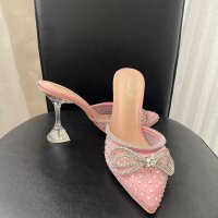 Дамски обувки в розово, снимка 3 - Дамски обувки на ток - 44238750