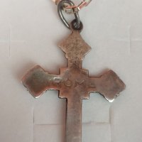 Стар сребърен кръст със сребърен синджир , снимка 5 - Колиета, медальони, синджири - 38712096