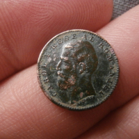 Рядка румънска монета 1 бан 1900, снимка 1 - Нумизматика и бонистика - 44574801