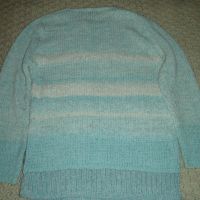 светло син пуловер, снимка 5 - Блузи с дълъг ръкав и пуловери - 36333844