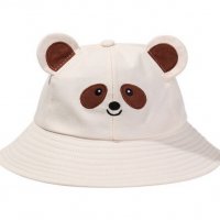Детска шапка панда в бежов цвят, снимка 1 - Други - 35917691