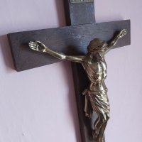Стар кръст , Исус Христос 50.5х30см, снимка 7 - Други ценни предмети - 41394653