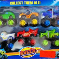 Комплект от много цветни скачащи детски колички, снимка 1 - Коли, камиони, мотори, писти - 38882533