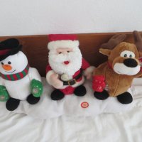 Коледна декорация пеещи и танцуващи, снимка 1 - Музикални играчки - 42219678
