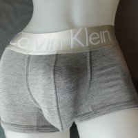 Calvin Klein S мъжки боксер в сив цвят с широк колан с лого на бранда, снимка 11 - Бельо - 41511729