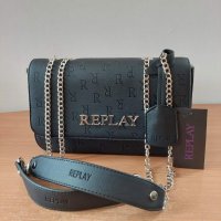 Черна чанта  Replay код Br309, снимка 5 - Чанти - 36010904