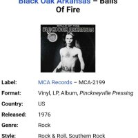 BLACK OAK ARKANSAS - BALLS OF FIRE MADE IN USA Американско издание 1976г Стил:ROCK Състояние на вини, снимка 3 - Грамофонни плочи - 41985931