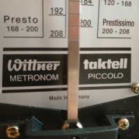 Метроном Wittner Metronom Taktell Piccolo Germany Vintage, снимка 14 - Други - 44239582