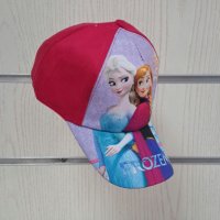 Нова детска шапка с козирка в цвят циклама FROZEN (Замръзналото кралство), снимка 2 - Шапки, шалове и ръкавици - 41805516