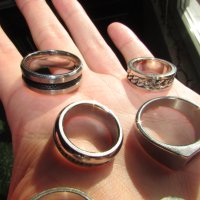 Продавам 6 пръстена, стомана., снимка 3 - Пръстени - 44308862